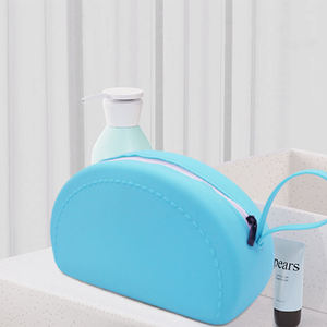 Trousse de Toilette Étanche, Vente en Gros, Sac Cosmétique en Silicone à Fermeture Éclair de Voyage Grande Capacité - Product Image 1