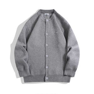 Một đơn giản và linh hoạt rắn màu dệt kim cardigan cho nam giới của mùa xuân, mùa thu và mùa đông 2025 xu hướng mới - Product Image 3