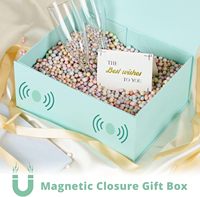 Caja de Regalo Tiffany Azul con Tapas para Regalos, Cierre Magnético, Empaque para Regalos de Navidad, Halloween, Cumpleaños, Festividades