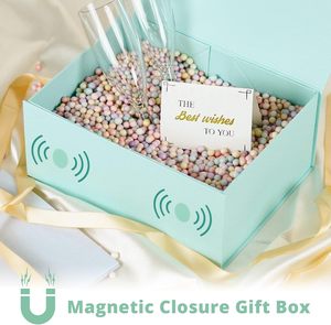 Boîte cadeau TiffanysBlue avec couvercles pour cadeaux, fermeture magnétique, emballage cadeau pour Noël, <span class=keywords><strong>Halloween</strong></span>, anniversaire, fêtes - Product Image 6