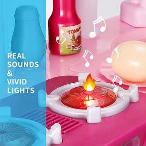 Set di 53 Pezzi Giocattoli da Cucina Accessori per Cucina Gioco di Ruolo Piccolo Cuoco Set con Cibo Finto per Bambini Giocattoli Montessori - Product Image 6