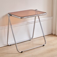 Table pliante moderne en plastique pour café et thé, idéale pour l'extérieur, le bar, la cuisine, le salon – Ensembles de tables pliantes transfrontalières