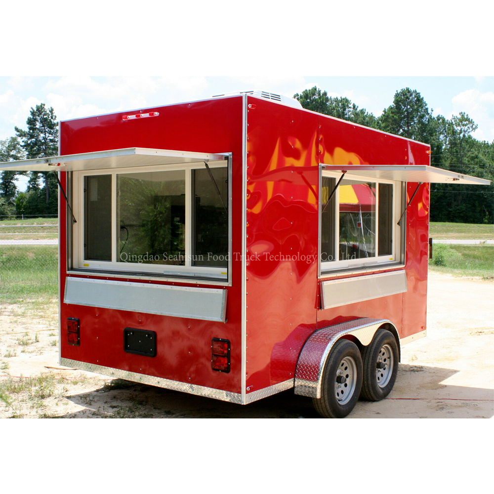 Фургон для пищевых продуктов с прицепом, передвижной фургон для кофейни, трейлер для продажи продуктов, легкое управление, санкks 3500*2000*2250 мм