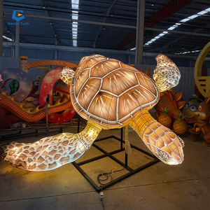 Lanterne chinoise en soie, présentation de lanternes artificielles, <span class=keywords><strong>tortue</strong></span> de mer, fête des animaux - Product Image 1