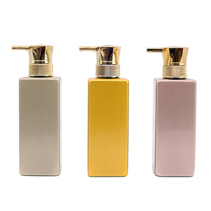 Nhà Máy Bán Hàng Trực Tiếp Có Thể Cá Nhân Hoá Tùy Chỉnh Chai 300Ml Chai Rỗng Vuông Chai Nhựa Với Đầu Bơm Hình Lục Giác - Product Image 6