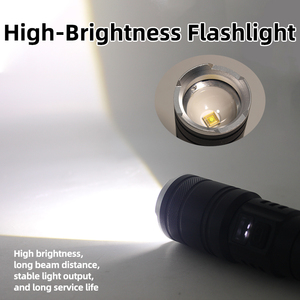 Lampe <span class=keywords><strong>torche</strong></span> LED super lumineuse rechargeable Type-C, charge rapide, mini lampe <span class=keywords><strong>torche</strong></span> portable, étanche IPX7, modes haute/moyenne/basse - Product Image 2