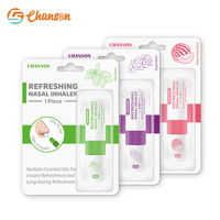 Chanson CS085 Inhalateur Nasal Double Embout Naturel & Écologique Imperméable Non Toxique 2-en-1 Bâtonnets 1.5ML pour Utilisation Intérieure/Extérieure