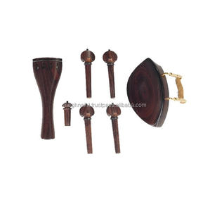 Ensemble complet de basson en bois de rose Meghna International avec archet, étui rigide et colophane - Modèle MEG-O10 - Product Image 2