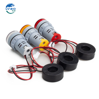 LVBO Meter Voltmeter MINI AC, alat ukur voltase tampilan Digital LED kepala AD16