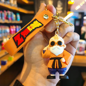 Nouveau porte-clés en silicone 3D Dragon Goku style dessin animé - Product Image 4