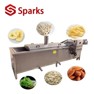 Cinta transportadora Máquina blanqueadora de tomates Método de calentamiento a gas Tipo de agua Pescado Pies de pollo Camarón Hirviendo Pequeño equipo de blanqueamiento - Product Image 1
