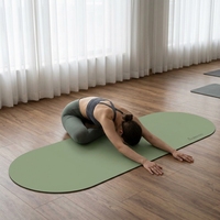 OEM Hochdichte PU-Trainingsmatte mit Eigenem Logo Rutschfeste Gummi-Fitnessmatte Studio-Fitnessmatte für den Großhandel