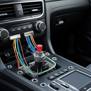 Interruptor de Presión de 12V 5A con Botón Rojo y Carcasa Metálica para Uso Automotriz - Product Image 3