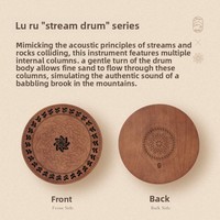 Tambour d'eau en PVC, instrument ethnique, thérapie musicale, méditation, bâton de pluie portable anti-stress