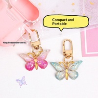 Pendentif Papillon Acrylique Dégradé Multicolore Transfrontalier, Créatif, Style Européen et Américain, Personnalisé