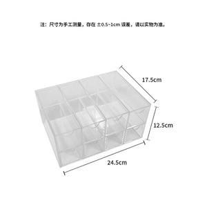 Yun Zhuo <b>Drawer</b> Style Acrylic <b>Storage</b> <b>Box</b> Multi Compartment Desktop Organizer For Stationery And Cosmetics Rectangle Minimalist - Product Image 3