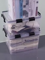 Boîte de rangement en PVC hermétique avec couvercle en forme de cube transparent Capacité de 3-6L pour le stockage moderne des aliments