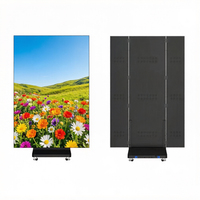 Afficheur LED double face à trois volets P1.53, écran IP65, mur vidéo intérieur, garantie 5 ans, aéroport, commerce de détail, éducation