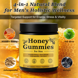 Gummies au miel OEM en promotion pour la vitalité masculine – Gummies au miel de Manuka avec Shilajit pour améliorer l'endurance et réduire le cortisol - Product Image 4