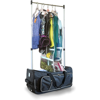 Sac de voyage pliable personnalisé en polyester pour compétition, extérieur, imperméable, avec roulettes, pour vêtements et danse