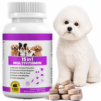 Tablet Multivitamin Anjing VitaFit Grosir 15-in-1 Penyerapan Cepat Aman Tanpa Biji-bijian Suplemen Kesehatan Imunitas Pencernaan Sendi