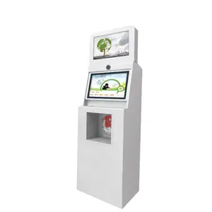 floor standing 17inch touch screen retail kiosk Id Reader Parking Printer Dispenser Printing-Lottery vending machine