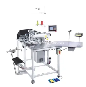 Venta caliente de oro Elección de alta tecnología computadora automática completa polo placket abierto de máquina de coser industrial GC-A02