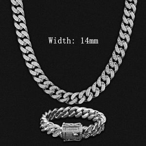 KRKC-cadena cubana de eslabones, collar de eslabones cubanos, chapado en oro de 18k, <span class=keywords><strong>Miami</strong></span>, 12-18mm, envío rápido - Product Image 6