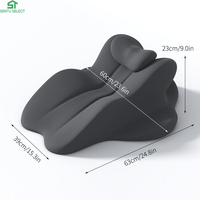 Oreiller ergonomique en mousse à mémoire de forme haut de gamme pour couples, design écologique portable, logo personnalisable pour la lecture et les jeux