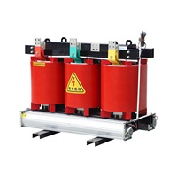 Transformateur triphasé sec personnalisable série SCB 10kV/415V à enroulement en cuivre et résine coulée pour distribution électrique