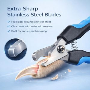 Coupe-ongles professionnel OEM ODM pour chats et chiens, avec logo personnalisé, en acier inoxydable, lime à ongles gratuite en plastique pour salle de bain - Product Image 3