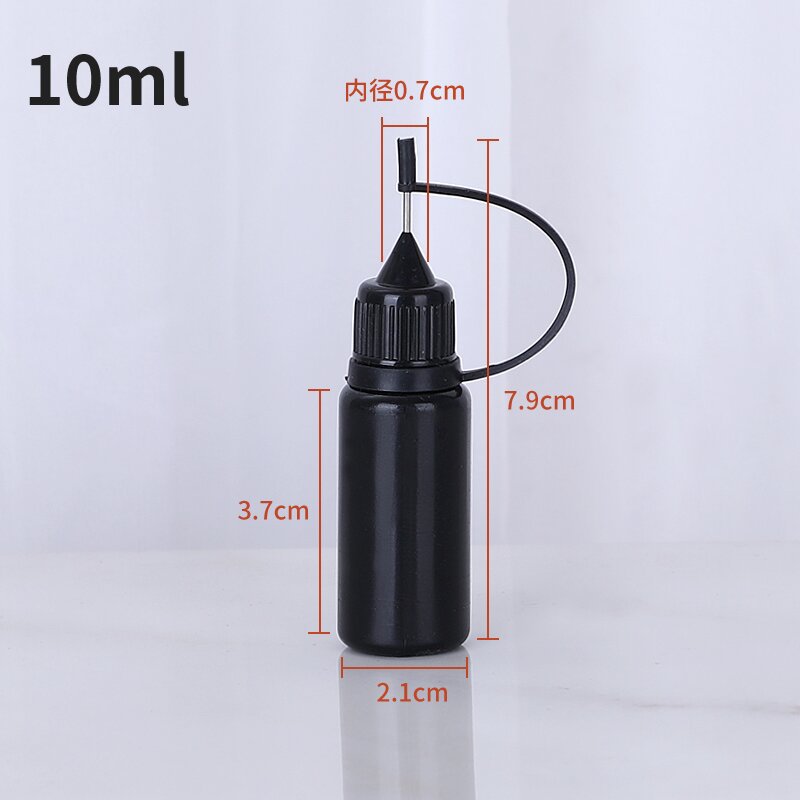 Flacon sténopé noir résistant à la lumière-10ml