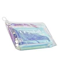 Trousse de maquillage holographique Sacs à cosmétiques transparents Organisateur Grande capacité Trousse de toilette irisée Pochette de maquillage holographique