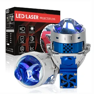 Xenplus L90 <span class=keywords><strong>Mini</strong></span> H4 200 W/par 3 pulgadas <span class=keywords><strong>azul</strong></span> Bi LED lente de Proyector láser 9-32V 48000lm LED faro para coches 12V - Product Image 1
