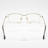 Montures de lunettes rectangulaires en titane à monture complète, légères, durables, unisexes, pour adultes, anti-lumière bleue, pour un usage quotidien, correction de la vue