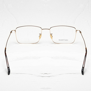 Monturas de Gafas Rectangulares de Titanio con Aro Completo, Ligeras, Unisex, para Adultos, Corrección de Visión, Color Sólido - Product Image 4