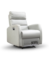 Fauteuil inclinable d'hôpital avec porte-gobelet, port USB et dossier réglable pour soins aux patients, salle d'attente et cinéma
