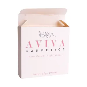供应商定制自有标签包装化妆品标志设计女性折叠纸礼品盒