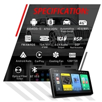 9 "8core 6 + 128GB QLED DSP système multimédia de voiture sans fil Carplay pour 2DIN universel GPS WIFI autoradio stéréo lecteur unité principale