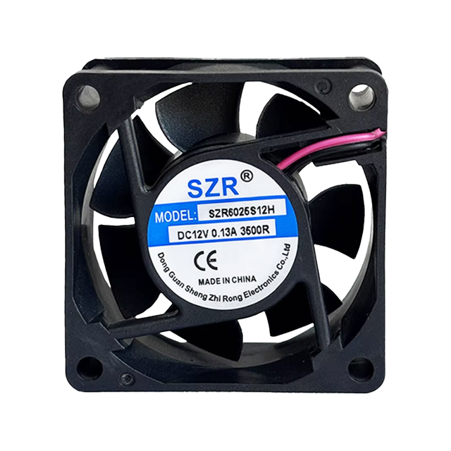 SZR6025 Small Industrial DC Cooling Axial Flow Fans 60x60x25mm 3000-6000RPM Silent Motor Cooling Low Temperature Ventilation Fan