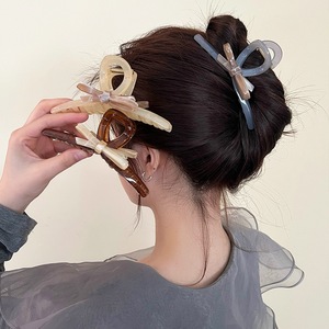 <span class=keywords><strong>Delicadeza</strong></span> Clip de garra de mariposa de doble cara Intersect dulce acrílico Haarklammer para mujeres arco Simple transparente pinzas para el cabello - Product Image 2