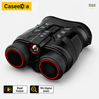 Gafas de Visión Nocturna Térmica para Caza R88 con Altímetro GPS, Binoculares de Fusión Multimodo, Batería de 5000 mAh para Búsqueda y Rescate