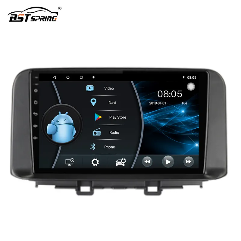 Bosstar android 2.5D tam dokunmatik araç DVD oynatıcı stereo video oynatıcı Hyundai Encino Kona 2018 araba radyo