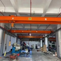 Pont roulant industriel à double poutre avec télécommande pendentif et télécommande sans fil en option pour atelier d'usine