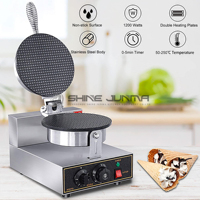 Nouvelle machine à gaufres automatique à haute productivité en acier inoxydable 220V