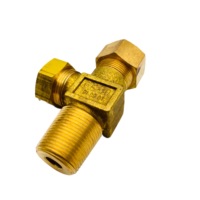 Vanne de bouteille de gaz de type aiguille QF-10 en laiton pour le chlore
