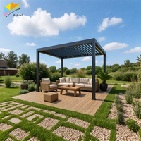 Pergolas motorisées en aluminium à lames orientables pour terrasse et balcon, tailles 3x3, 4x4, 4x6, couverture de toit bioclimatique, structure en aluminium