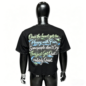 เสื้อยืดผู้ชายแฟชั่น พิมพ์ลาย ประดับเพชร 100% ผ้าฝ้าย ขายส่ง - Product Image 2