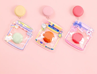 Pochette refermable personnalisée découpée sur mesure, motif dessin animé mignon, sac d'emballage transparent en plastique en forme de pot pour petits cadeaux et collations