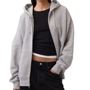 Sweat à capuche unisexe sportif avec fermeture éclair, sweat à capuche pour homme, logo personnalisé, motif, sweat à capuche oversize, sweat à capuche pour homme de haute qualité - Product Image 2